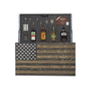 American Flag Concealment Cabinet - Dark Brown