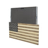 American Flag Concealment Cabinet - Light Brown