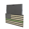 American Flag Concealment Cabinet - Green Line