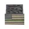 American Flag Concealment Cabinet - Green Line