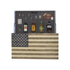 American Flag Concealment Cabinet - Light Brown