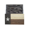 Texas Flag Concealment Cabinet - Brown